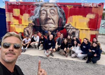 STREET ART NICE TOUR OTOM 109 ECOLE LYCEE